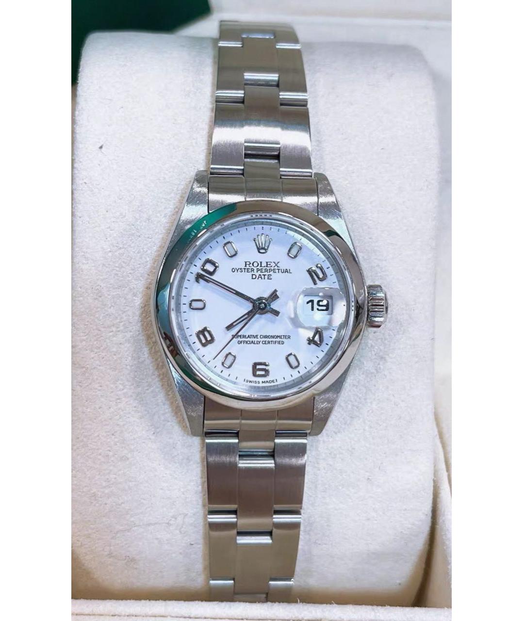 ROLEX Белые металлические часы, фото 2