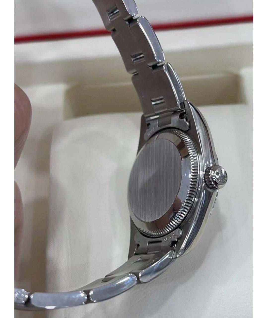 ROLEX Белые металлические часы, фото 4