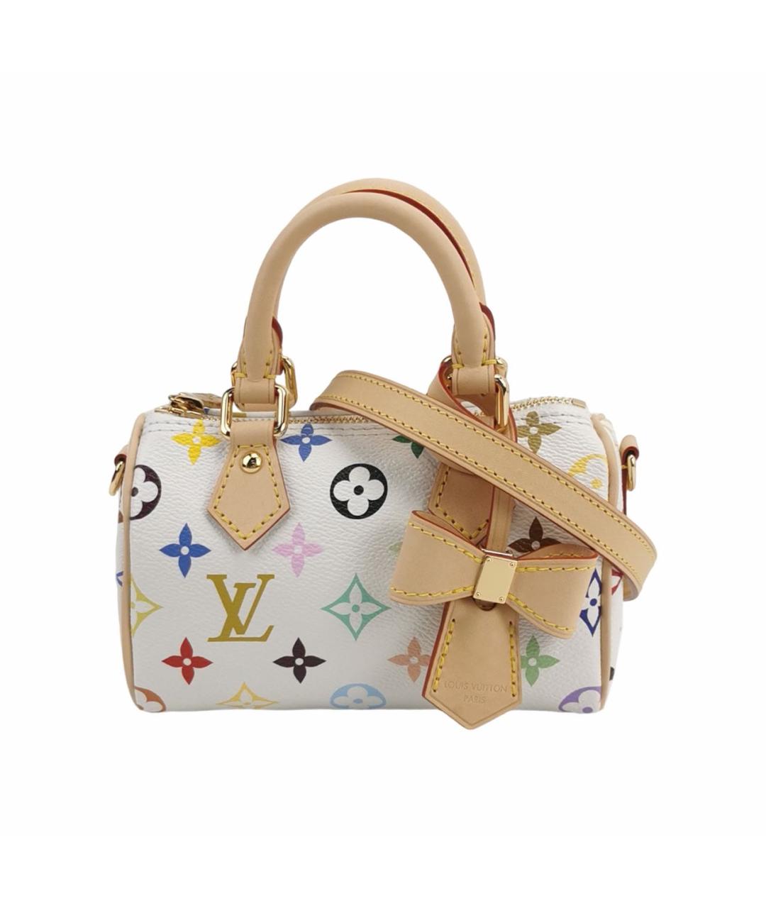 LOUIS VUITTON Белая сумка с короткими ручками из искусственной кожи, фото 1