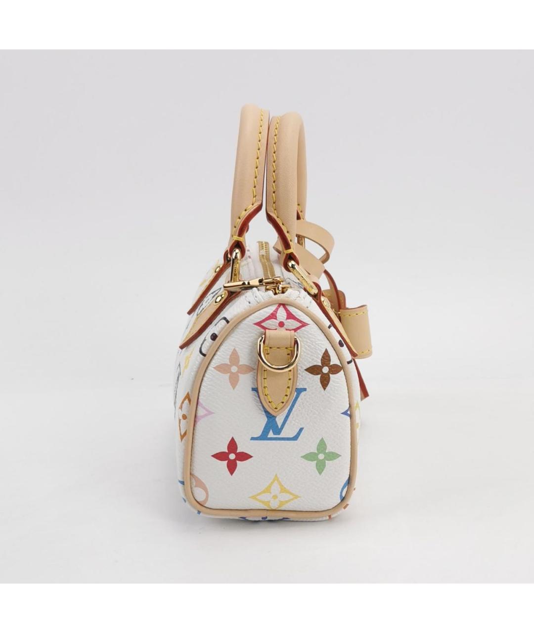 LOUIS VUITTON Белая сумка с короткими ручками из искусственной кожи, фото 2