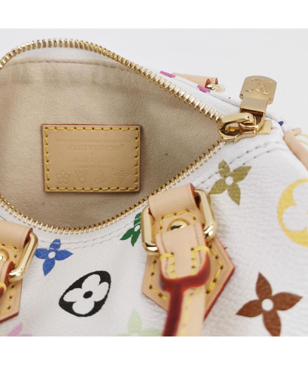 LOUIS VUITTON Белая сумка с короткими ручками из искусственной кожи, фото 4