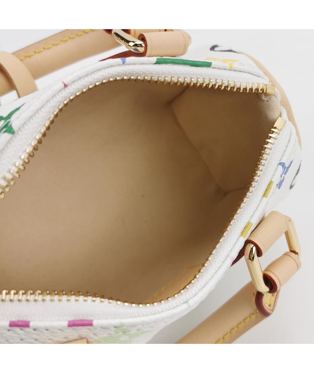 LOUIS VUITTON Белая сумка с короткими ручками из искусственной кожи, фото 8