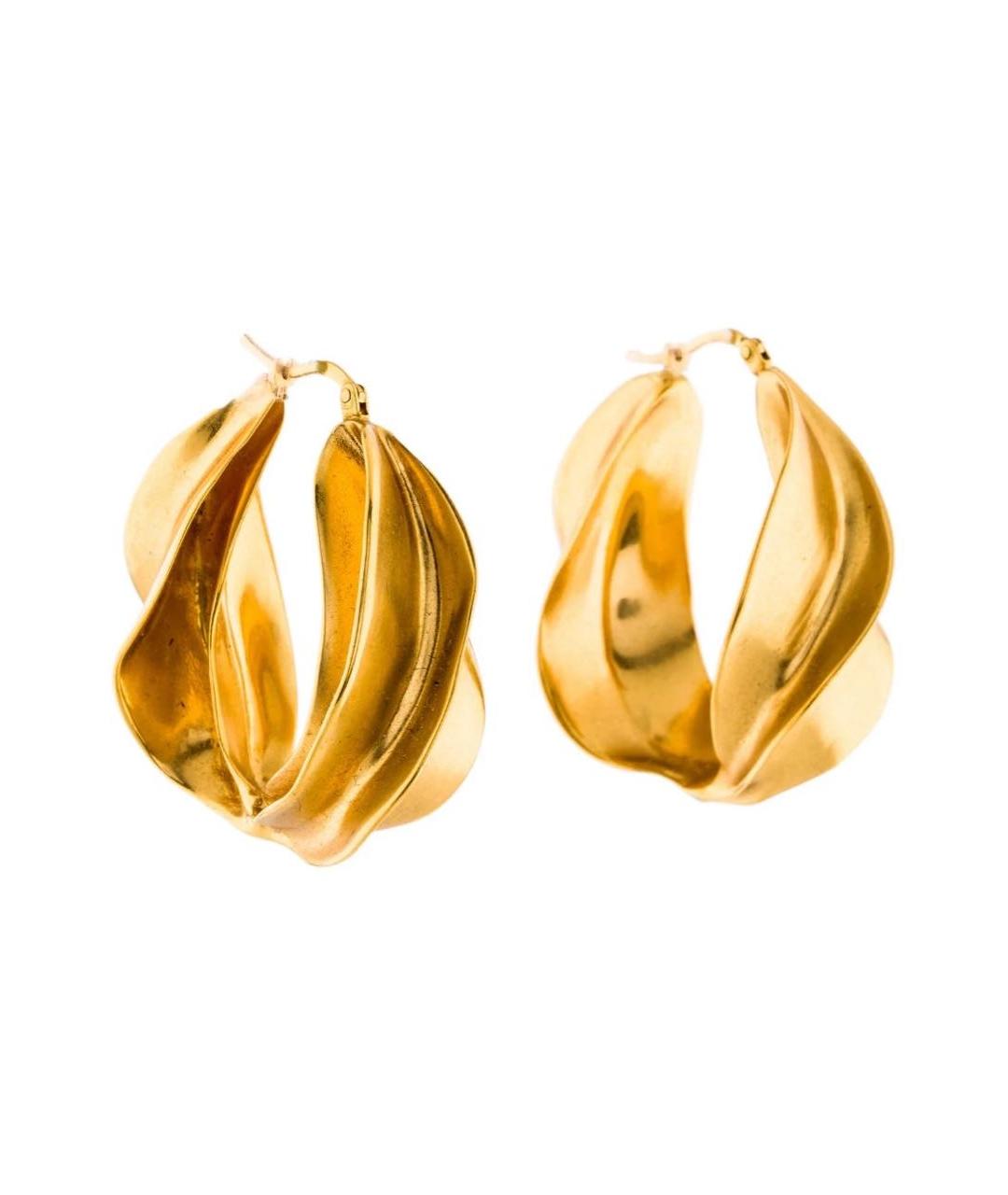 CELINE Золотые металлические серьги, фото 3