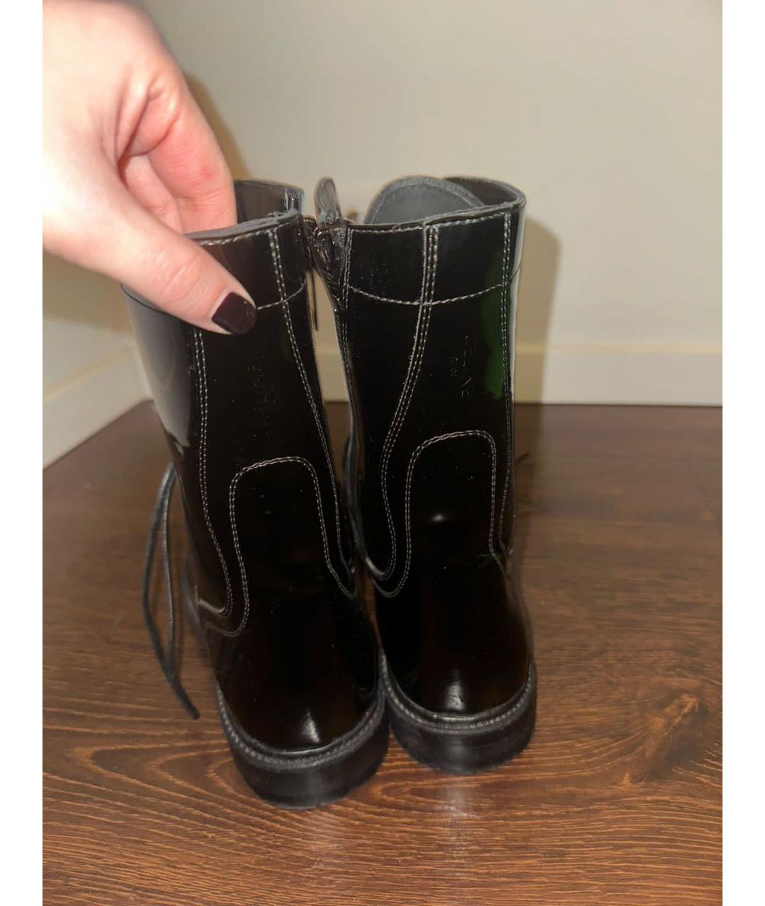 CELINE Черные ботинки из лакированной кожи, фото 3