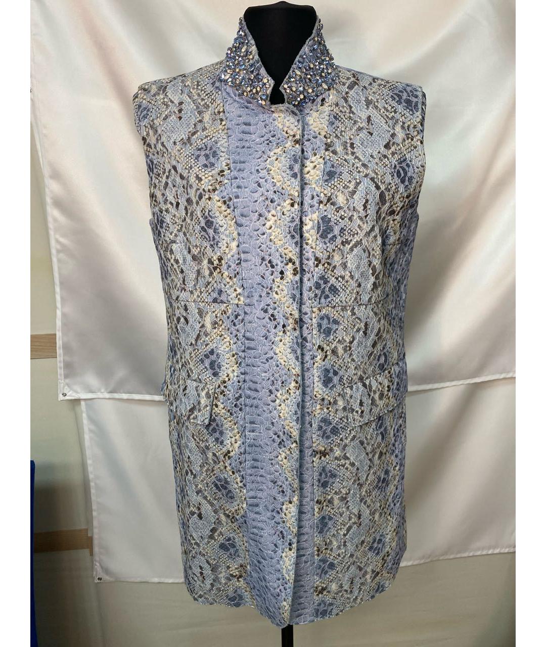 ERMANNO SCERVINO Голубое кружевное вечернее платье, фото 9