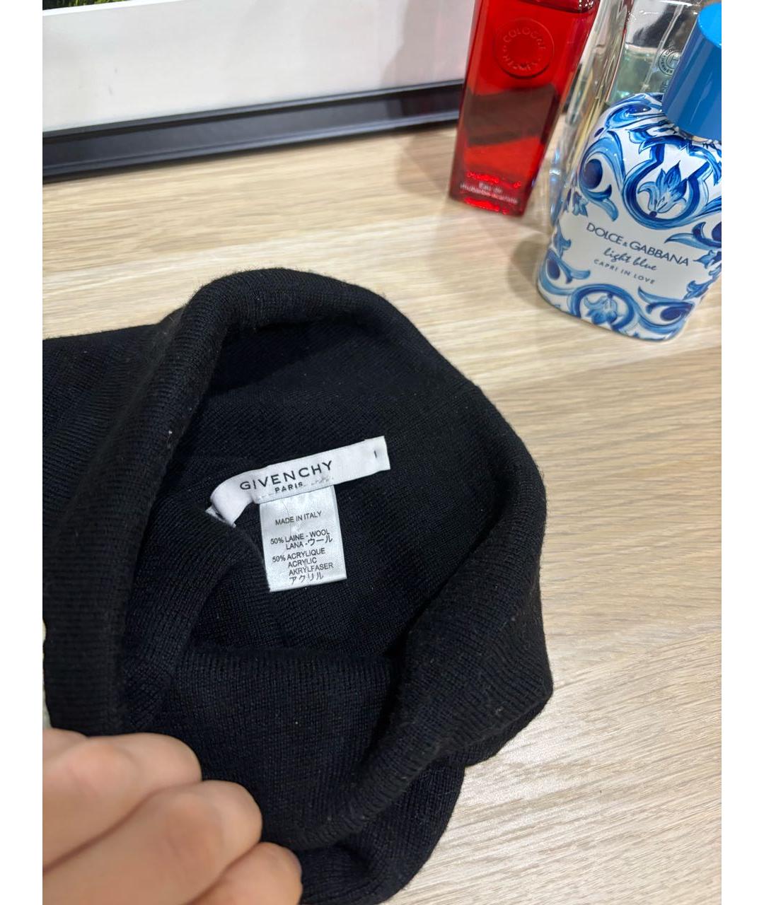 GIVENCHY Черная шерстяная шапка, фото 2