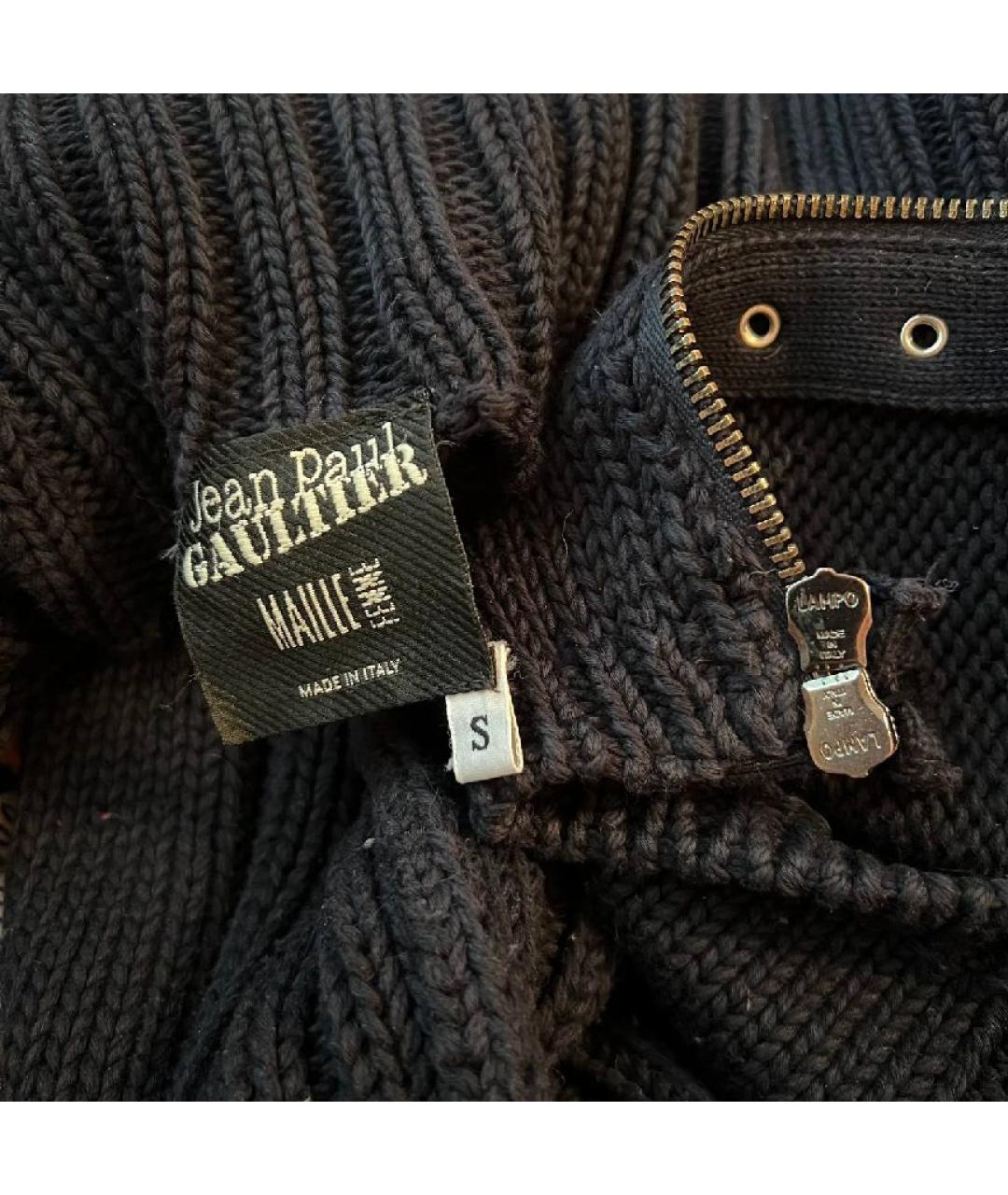 JEAN PAUL GAULTIER Темно-синий шерстяной кардиган, фото 7