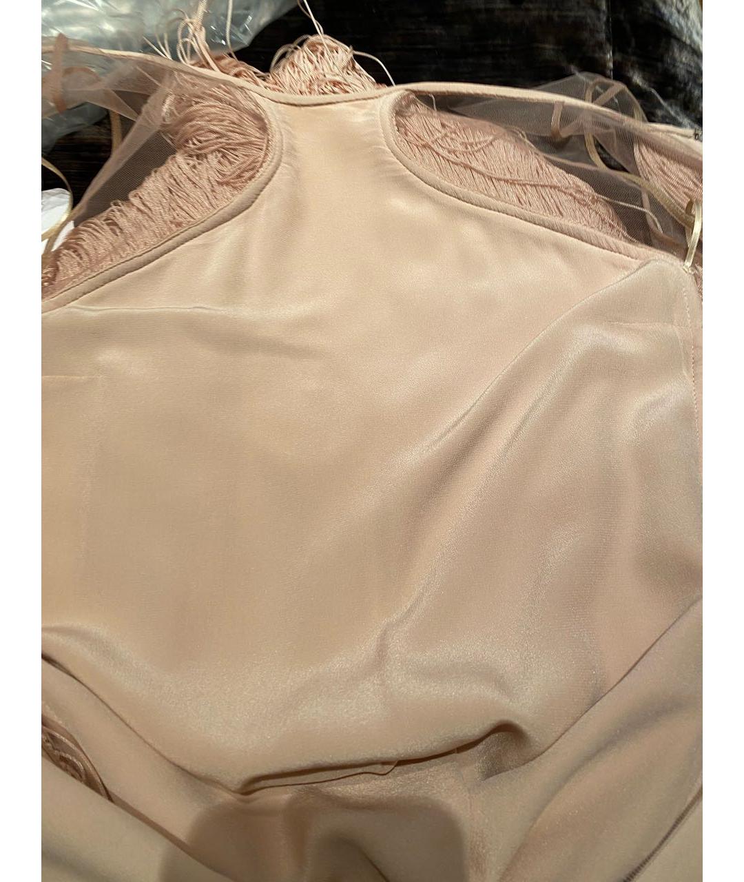 STELLA MCCARTNEY Розовое хлопко-эластановое вечернее платье, фото 7