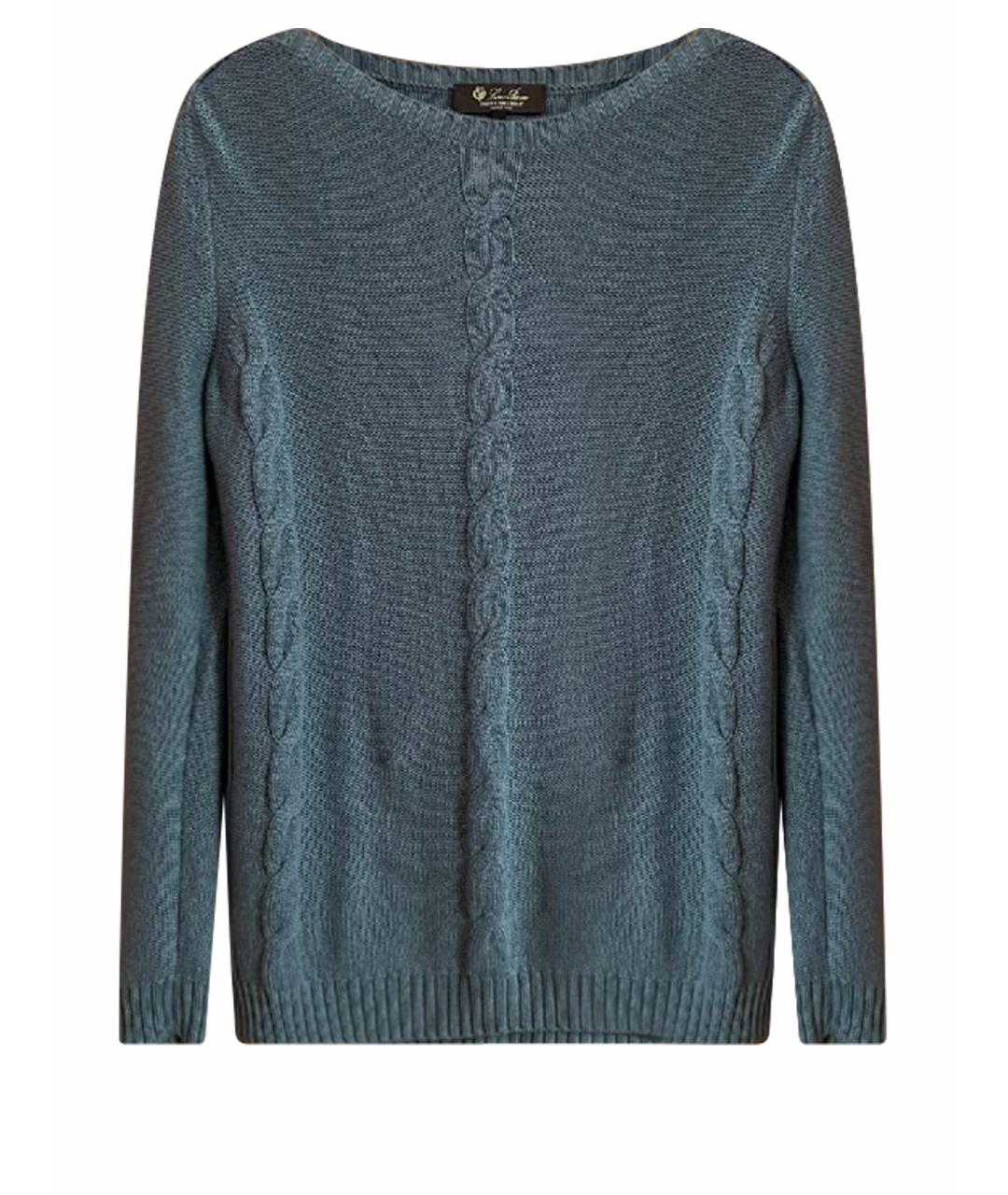 LORO PIANA Голубой кашемировый джемпер / свитер, фото 1