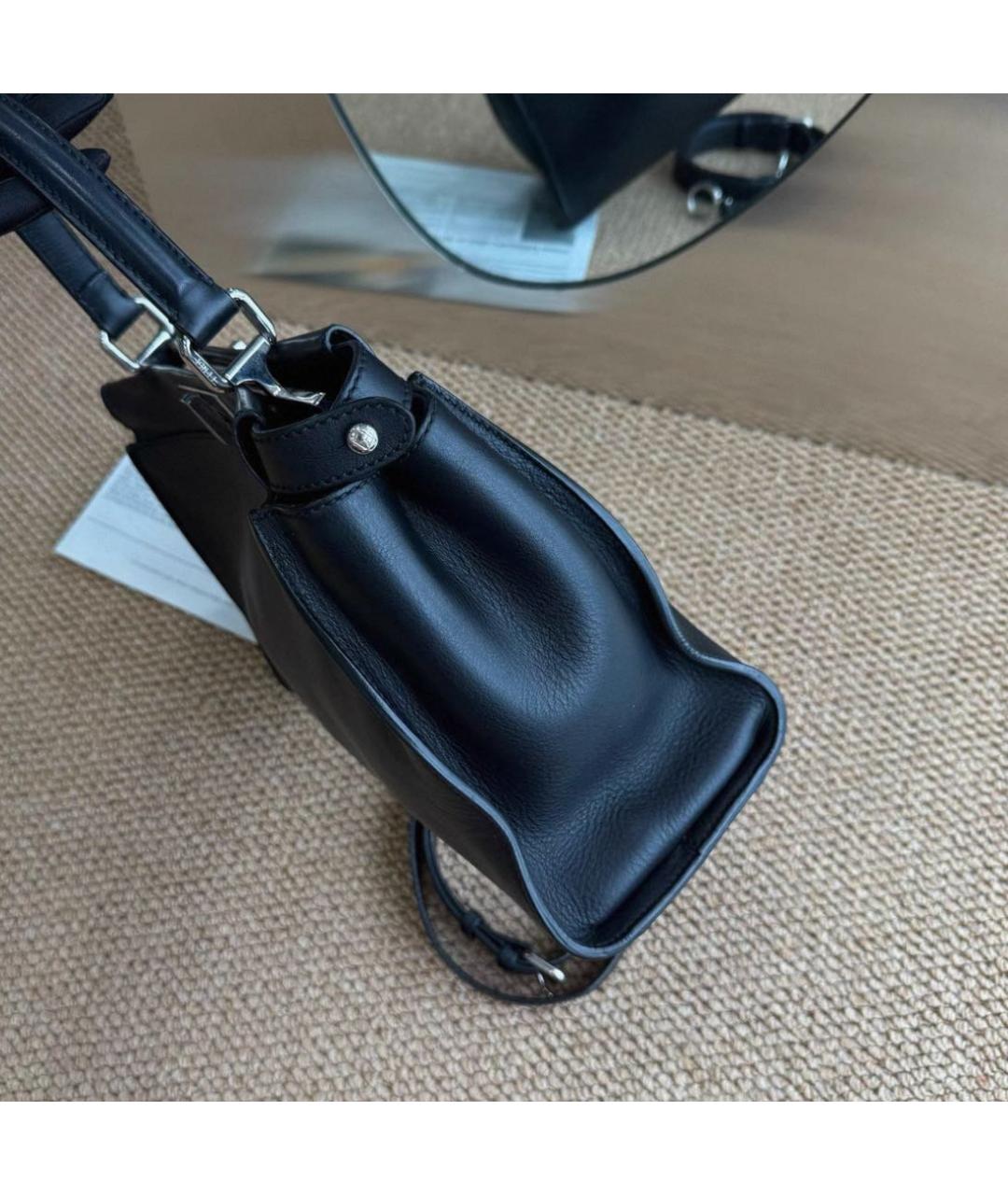 FENDI Черная кожаная сумка через плечо, фото 3