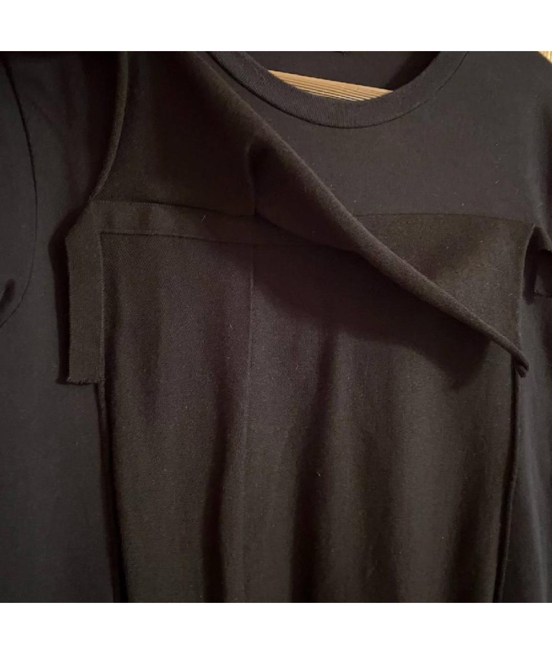 YOHJI YAMAMOTO Черный хлопковый джемпер / свитер, фото 3