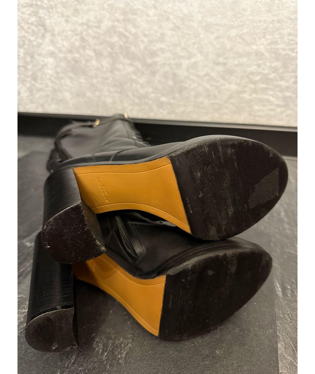 GIVENCHY Черные кожаные сапоги, фото 6