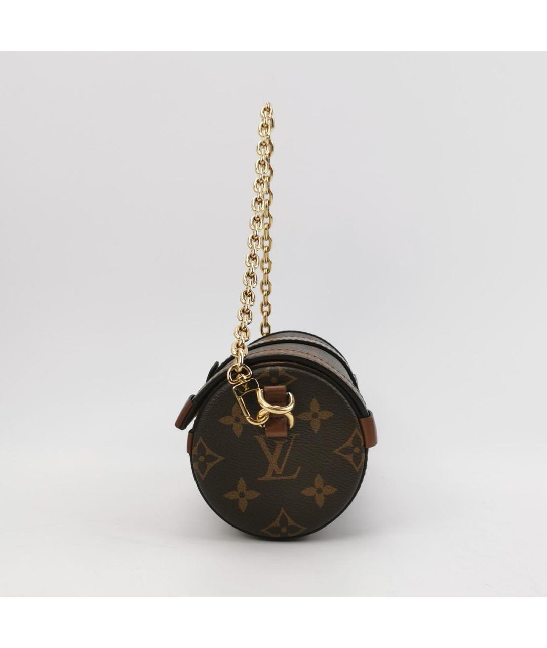 LOUIS VUITTON Коричневая кожаная сумка через плечо, фото 3