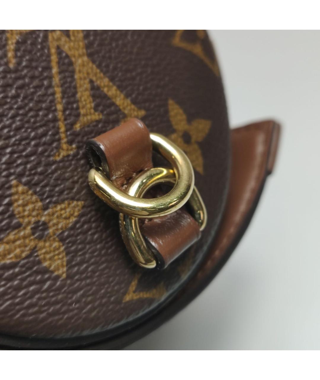 LOUIS VUITTON Коричневая кожаная сумка через плечо, фото 5
