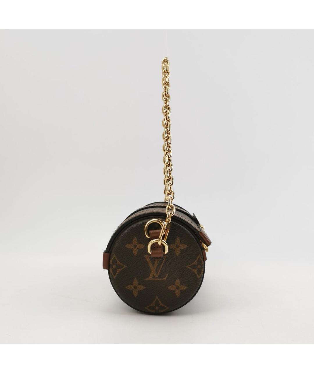 LOUIS VUITTON Коричневая кожаная сумка через плечо, фото 2