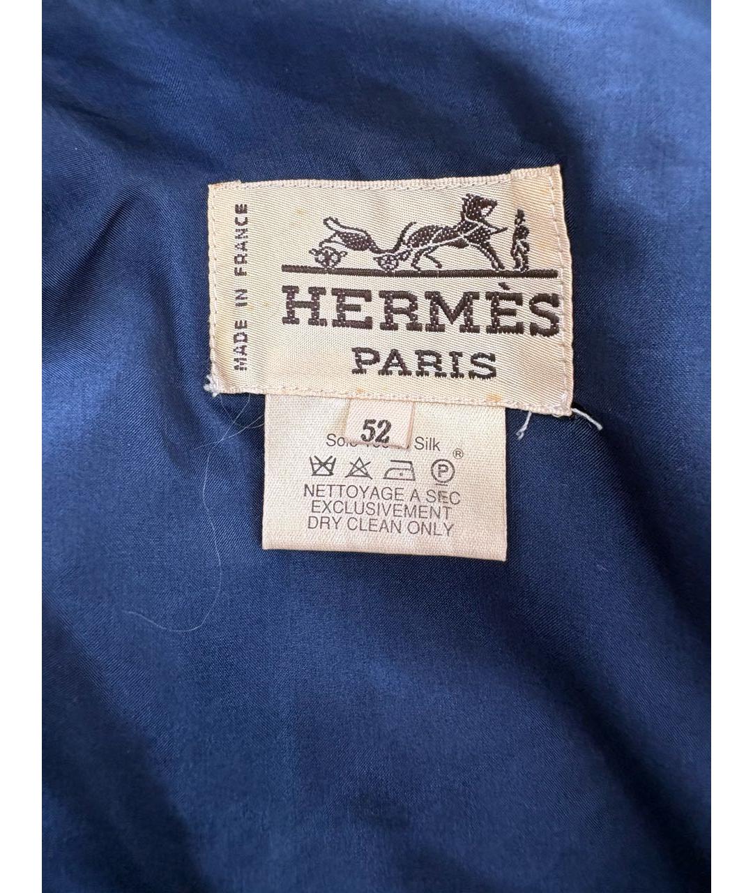 HERMES Мульти шелковый жилет, фото 4