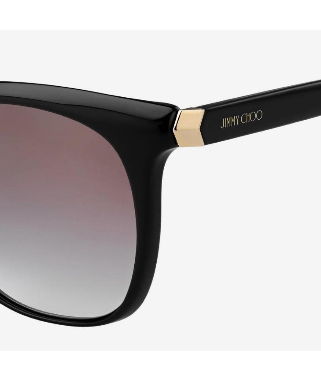 JIMMY CHOO Черные пластиковые солнцезащитные очки, фото 4
