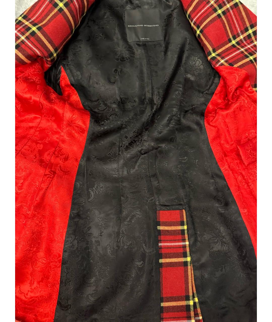 ERMANNO SCERVINO Красный шерстяной костюм с брюками, фото 7