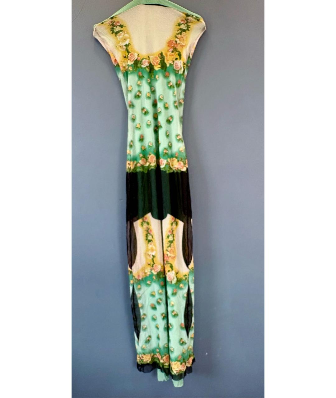 JEAN PAUL GAULTIER Зеленые полиамидовое вечернее платье, фото 2