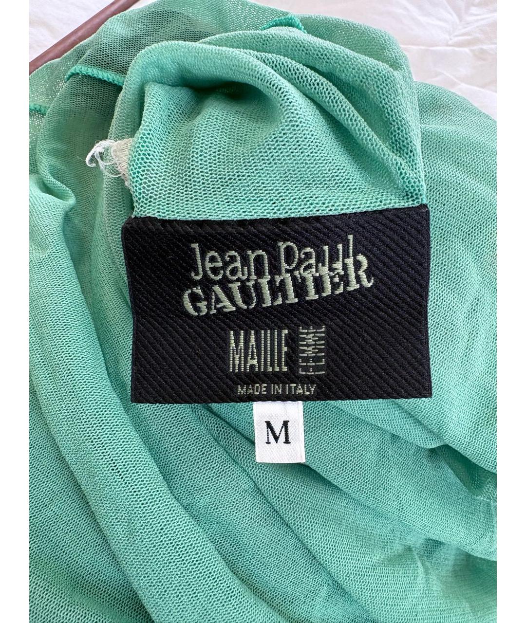 JEAN PAUL GAULTIER Зеленые полиамидовое вечернее платье, фото 3