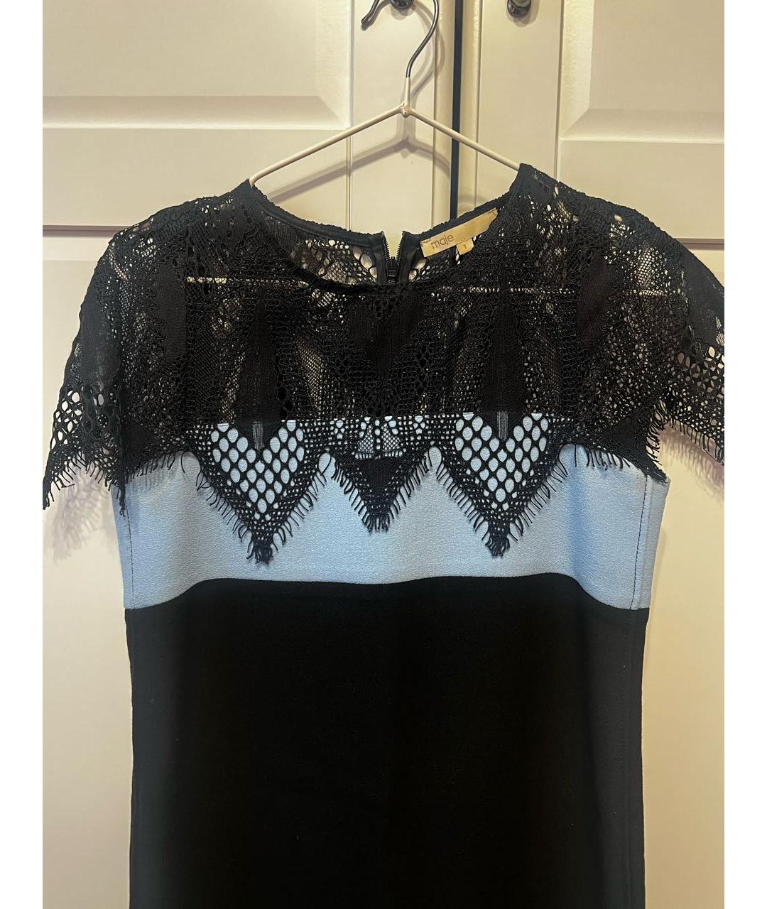 MAJE Синее вискозное вечернее платье, фото 2