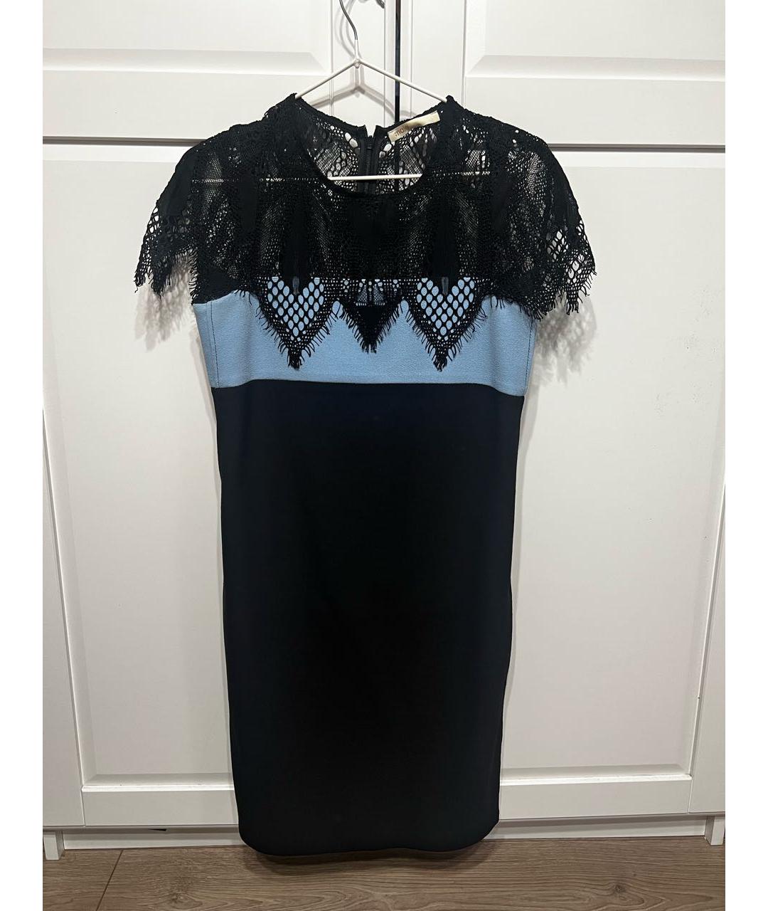 MAJE Синее вискозное вечернее платье, фото 4