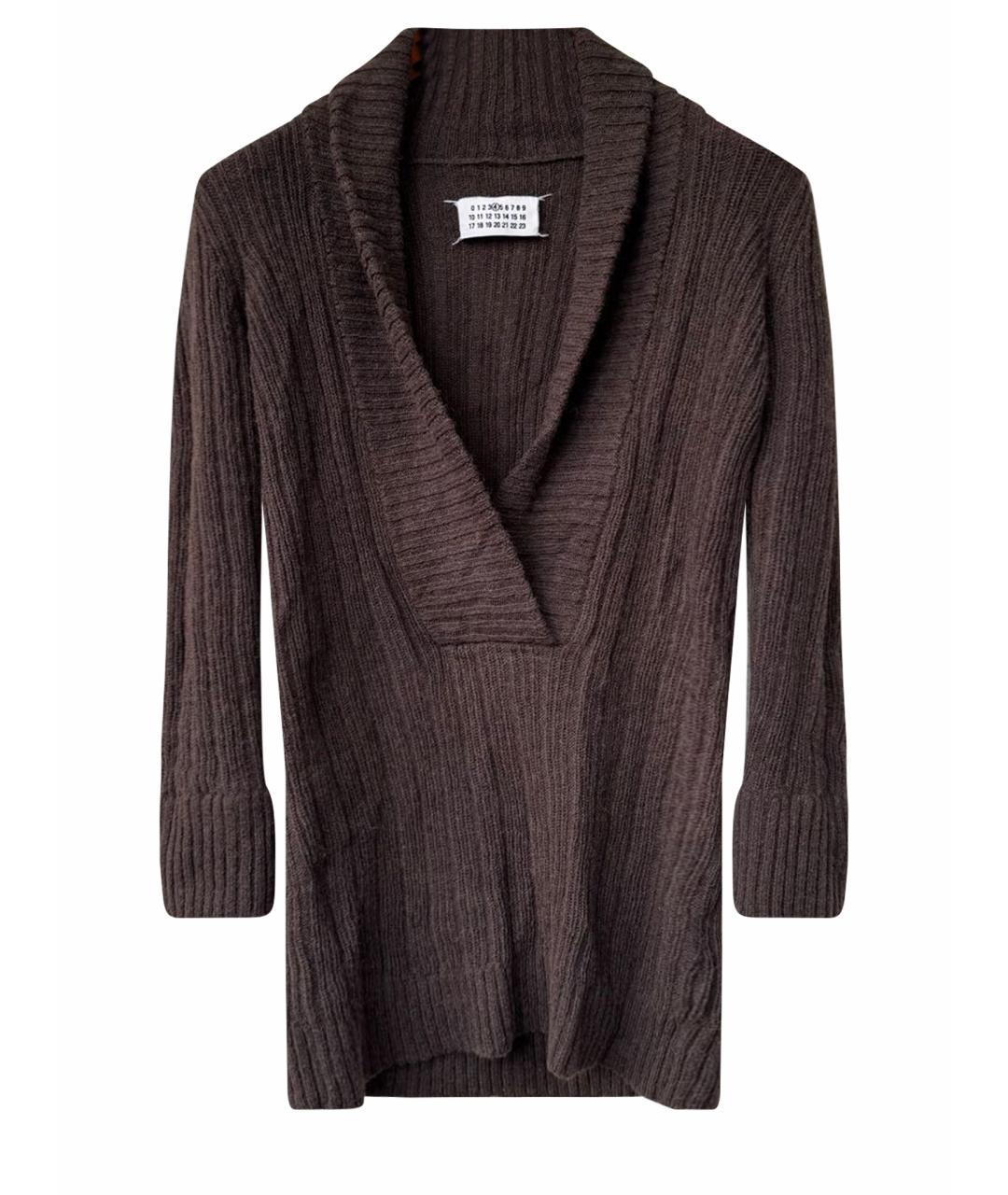 MAISON MARGIELA Зеленый шерстяной джемпер / свитер, фото 1