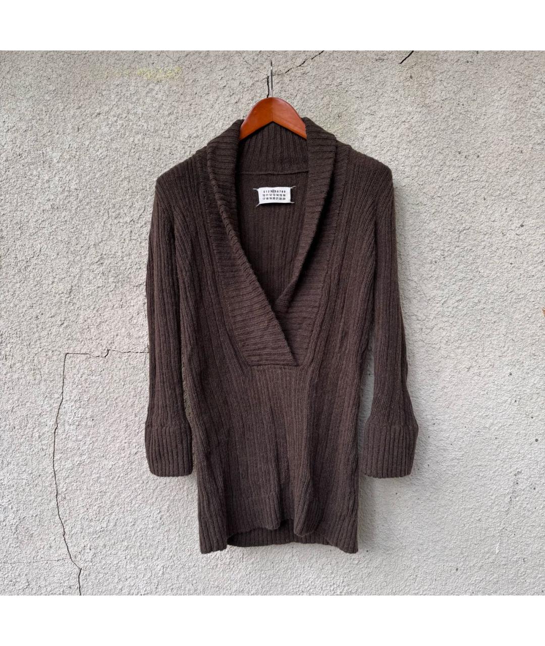 MAISON MARGIELA Зеленый шерстяной джемпер / свитер, фото 8