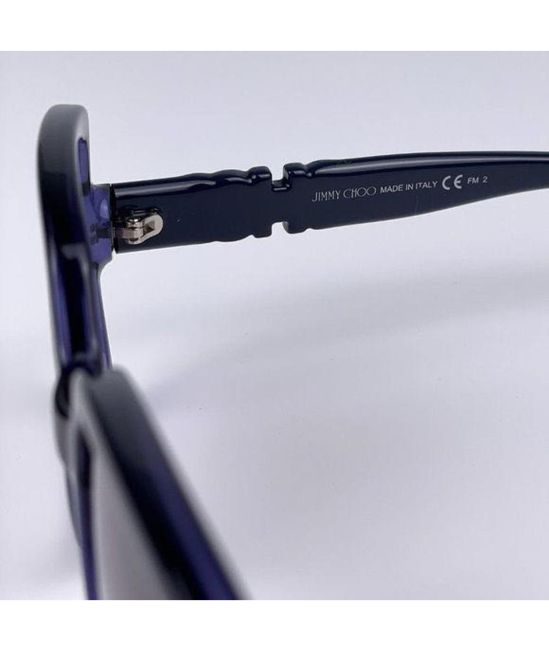 JIMMY CHOO Синие пластиковые солнцезащитные очки, фото 4