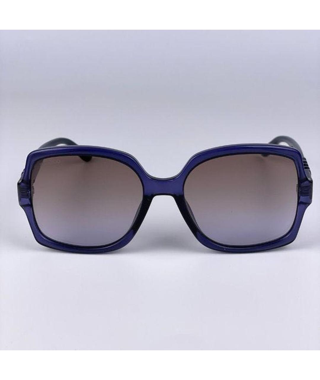 JIMMY CHOO Синие пластиковые солнцезащитные очки, фото 5