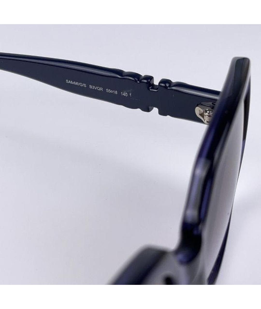 JIMMY CHOO Синие пластиковые солнцезащитные очки, фото 3