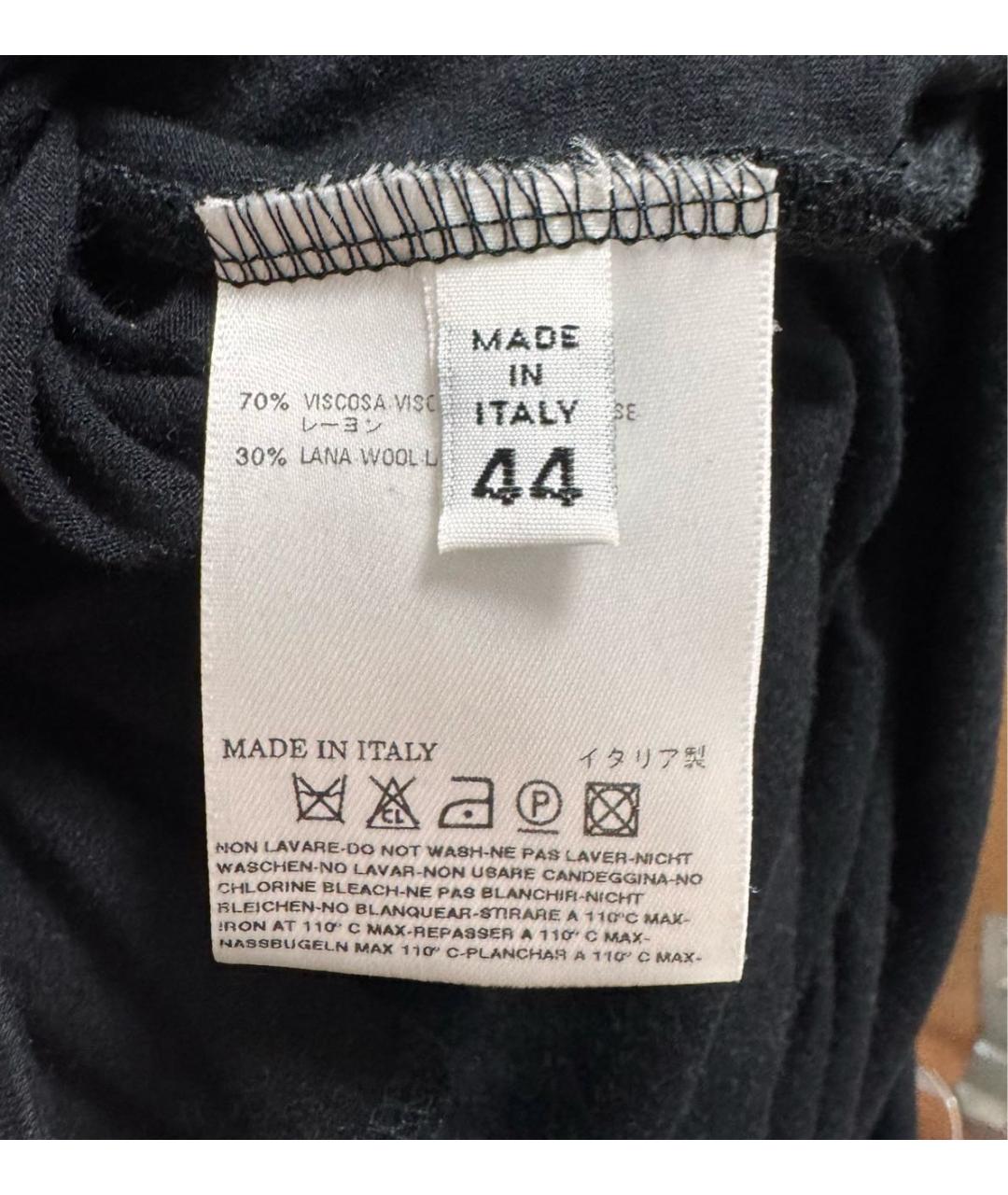 MAISON MARGIELA Черное шерстяное вечернее платье, фото 7