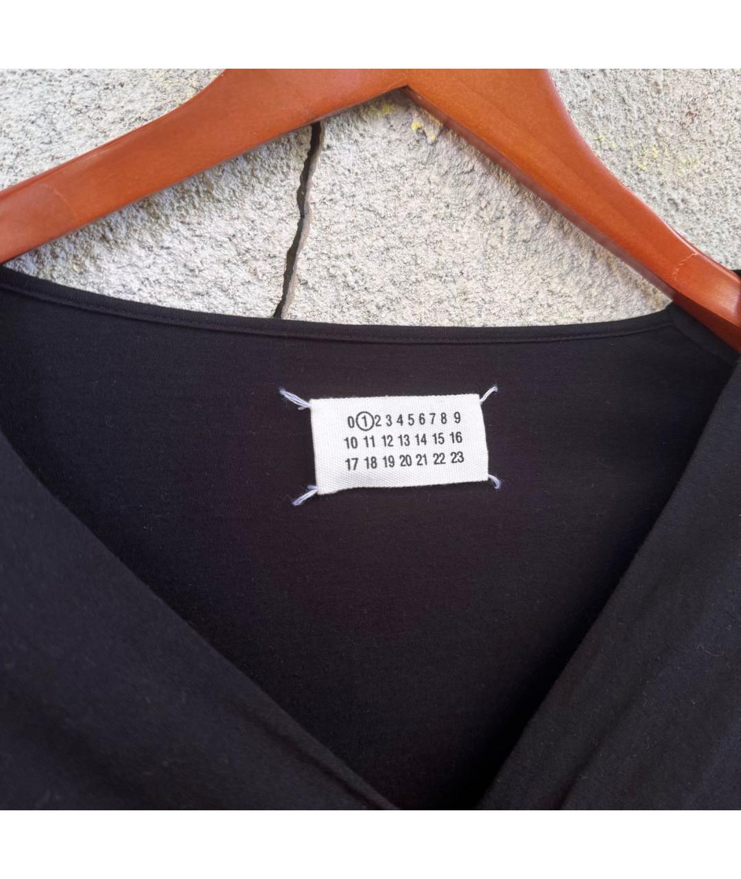 MAISON MARGIELA Черное шерстяное вечернее платье, фото 5