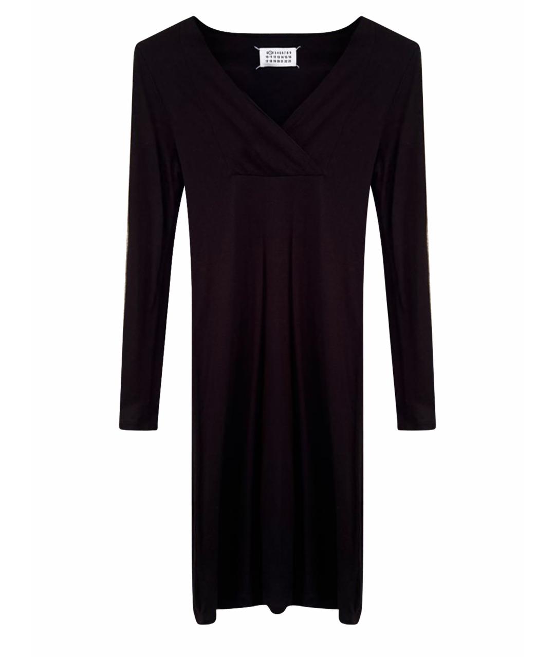 MAISON MARGIELA Черное шерстяное вечернее платье, фото 1