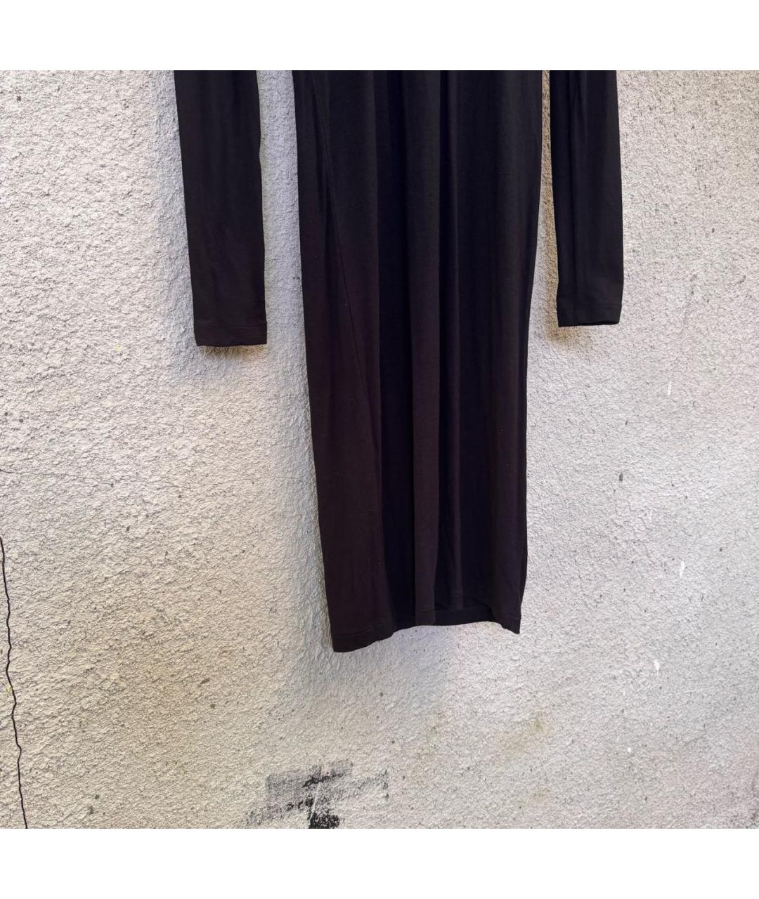 MAISON MARGIELA Черное шерстяное вечернее платье, фото 4