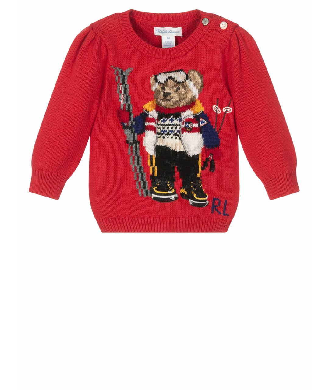 POLO RALPH LAUREN Красная хлопковая детская рубашка, фото 1