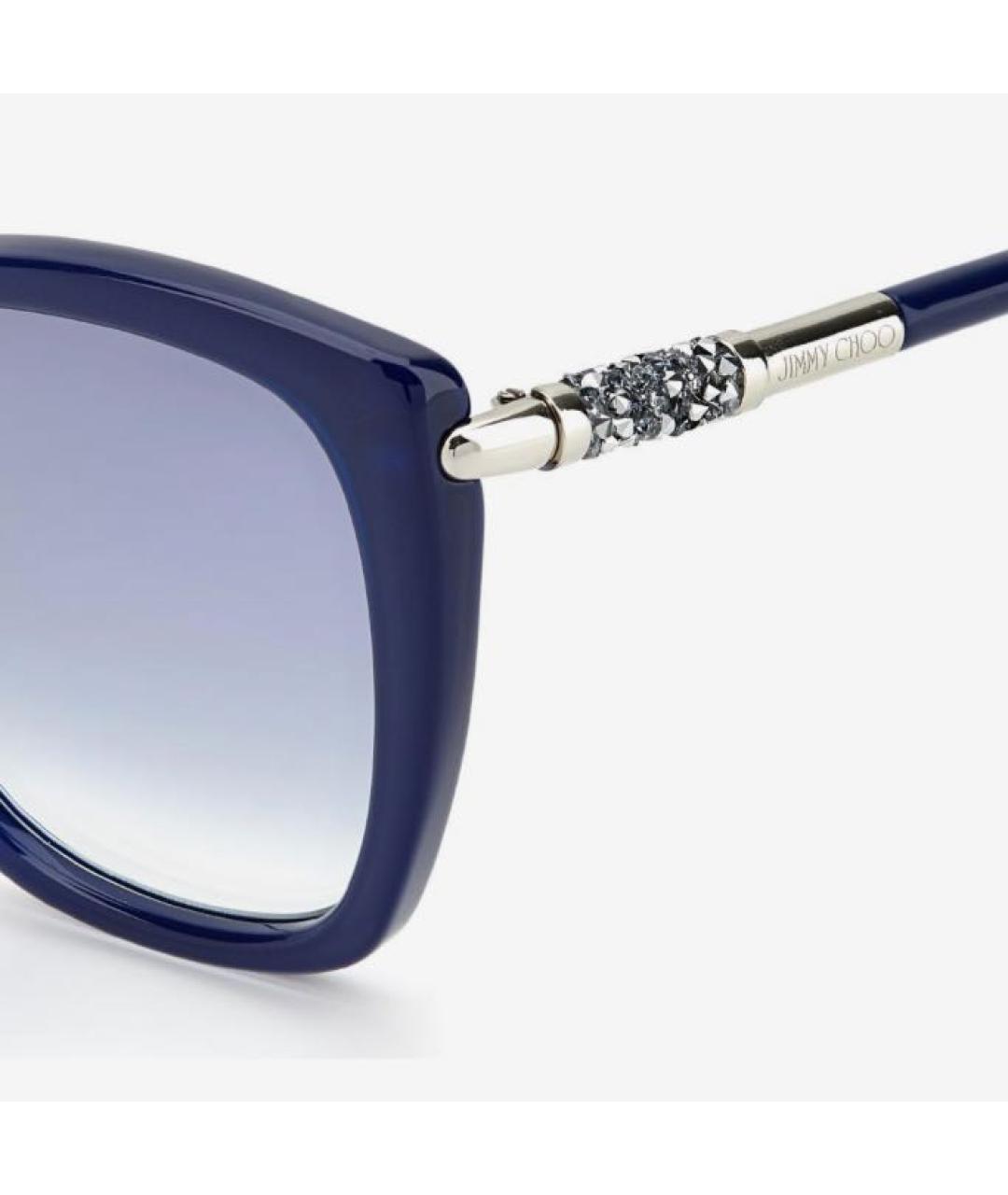 JIMMY CHOO Синие пластиковые солнцезащитные очки, фото 2