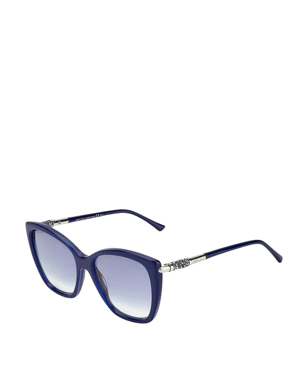 JIMMY CHOO Синие пластиковые солнцезащитные очки, фото 1