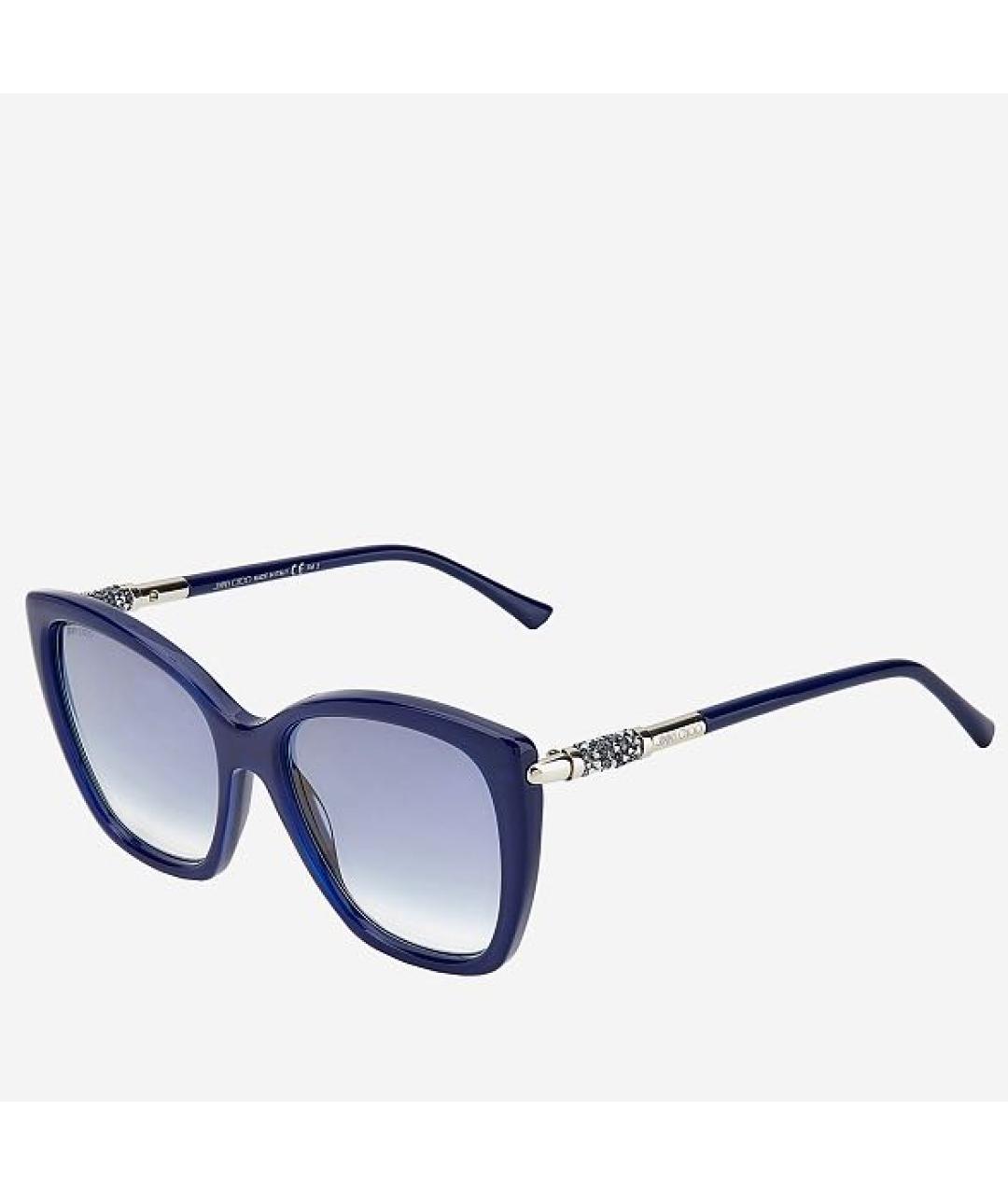JIMMY CHOO Синие пластиковые солнцезащитные очки, фото 6