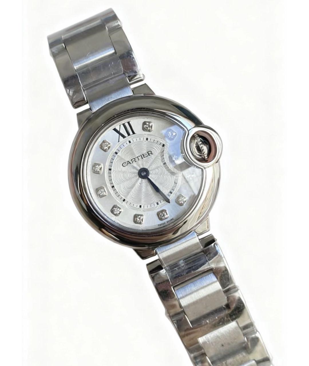CARTIER Белые металлические часы, фото 7