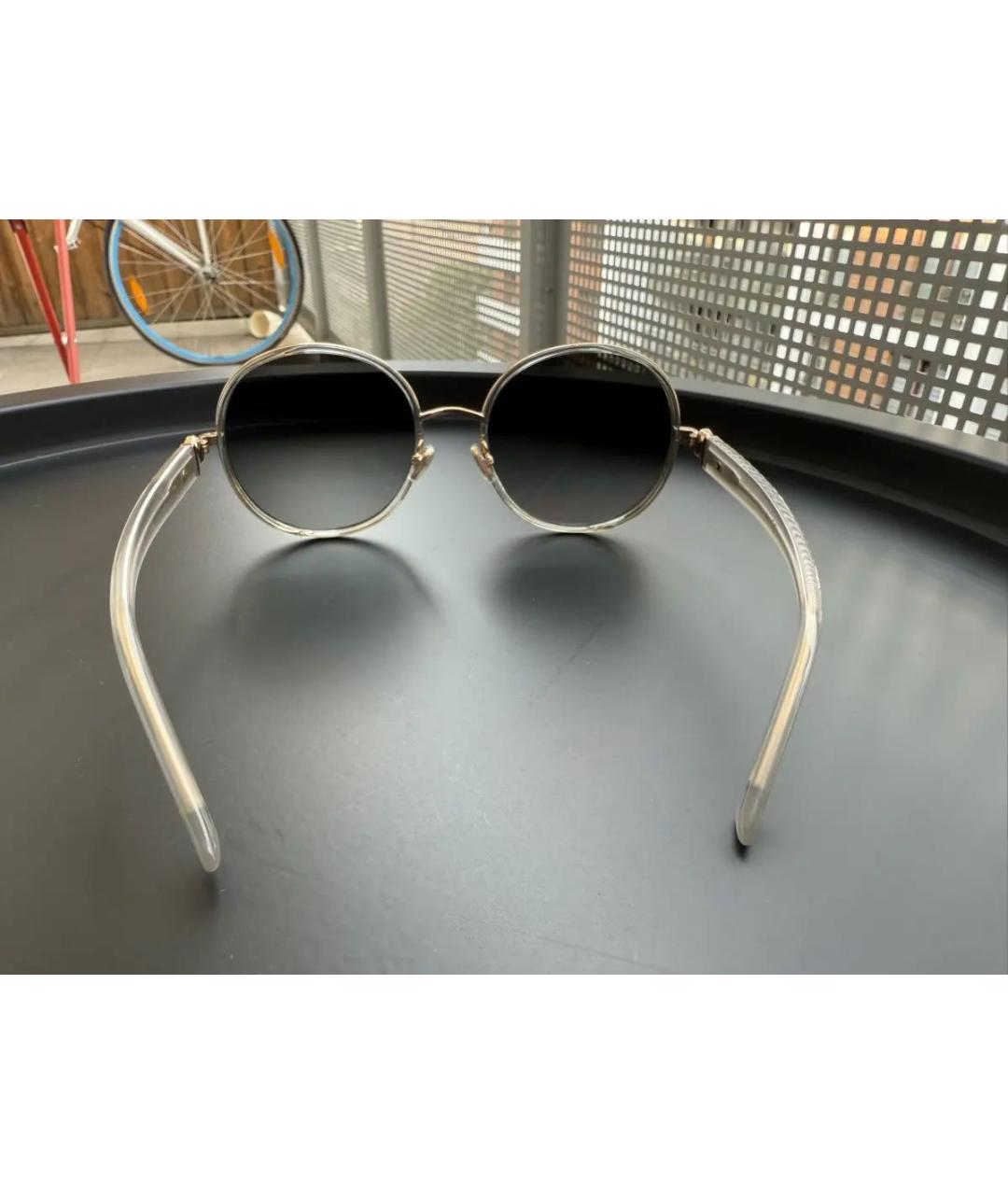 JIMMY CHOO Серые пластиковые солнцезащитные очки, фото 3