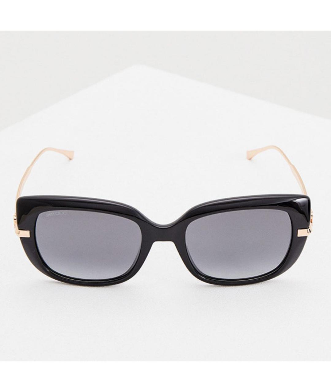 JIMMY CHOO Черные металлические солнцезащитные очки, фото 5