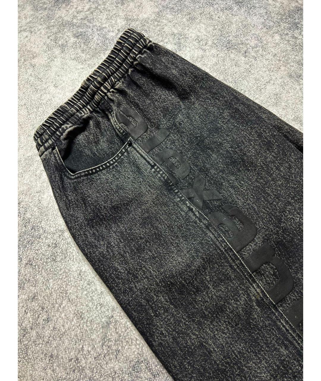 ALEXANDER WANG Серые хлопковые прямые джинсы, фото 5