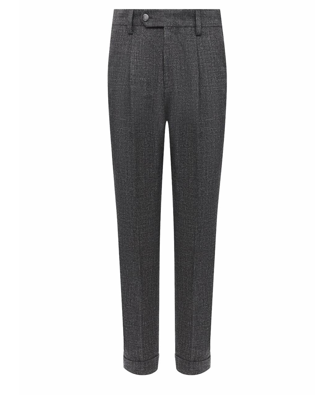 HUGO BOSS Антрацитовые шерстяные брюки чинос, фото 1