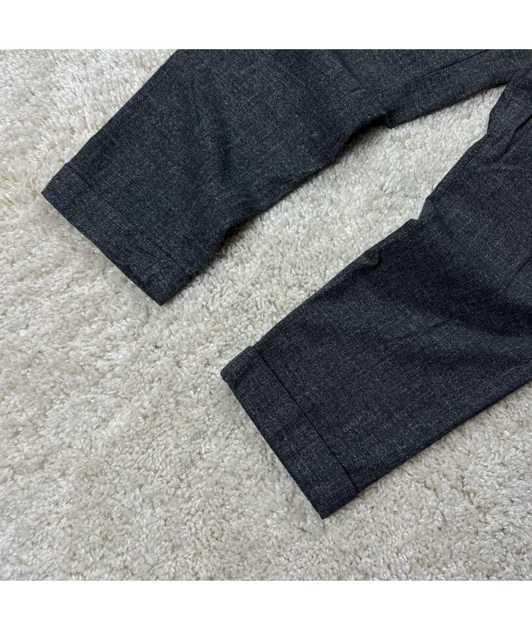 HUGO BOSS Антрацитовые шерстяные брюки чинос, фото 6