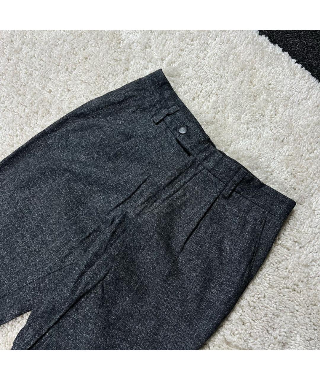 HUGO BOSS Антрацитовые шерстяные брюки чинос, фото 5