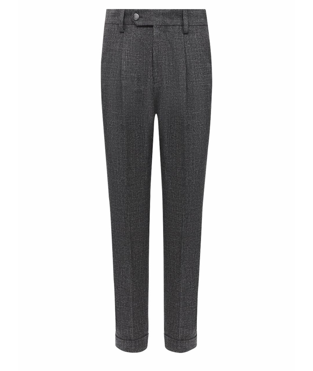 HUGO BOSS Антрацитовые шерстяные брюки чинос, фото 9