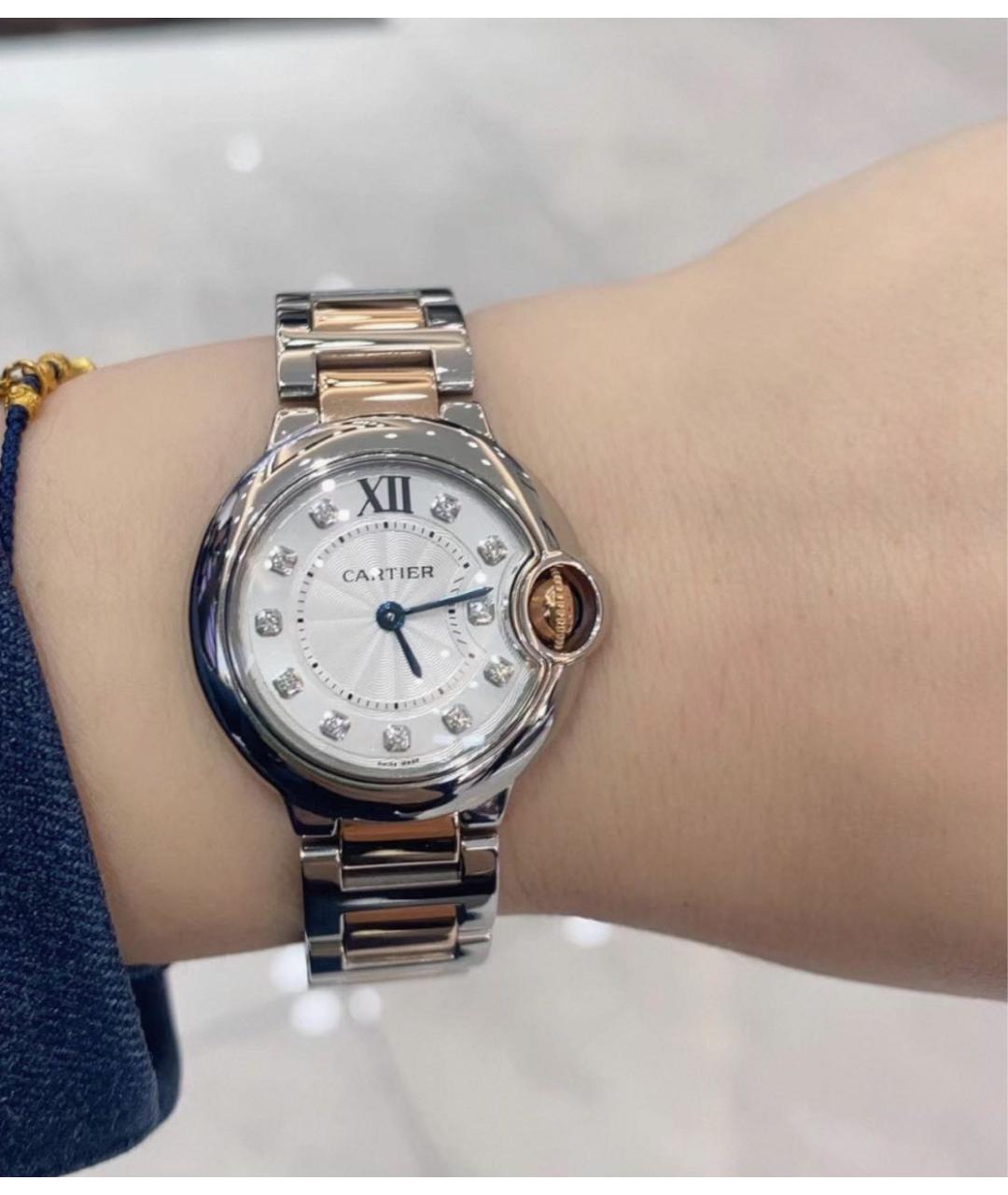 CARTIER Белые часы, фото 3