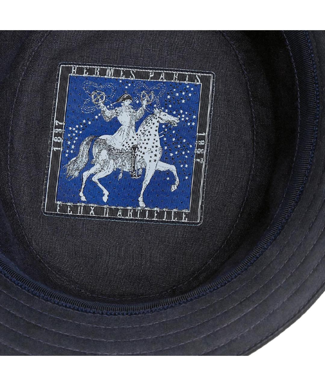 HERMES Черная хлопковая шляпа, фото 3