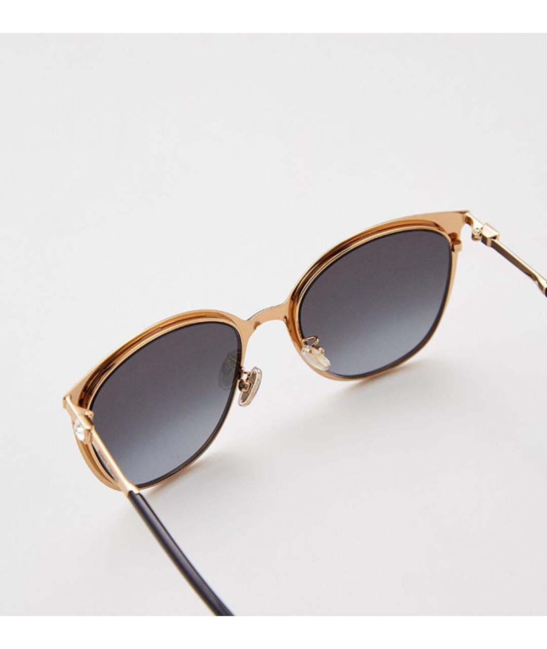 JIMMY CHOO Черные металлические солнцезащитные очки, фото 5